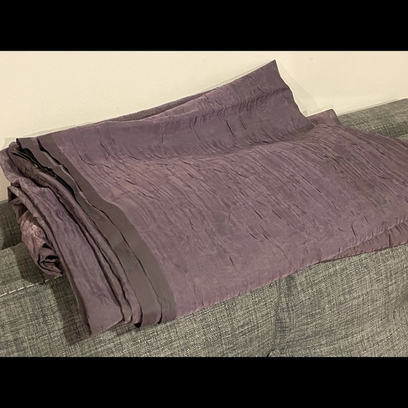 EUC Sheer Purple Curtains 54x63 - Picture 1 of 5